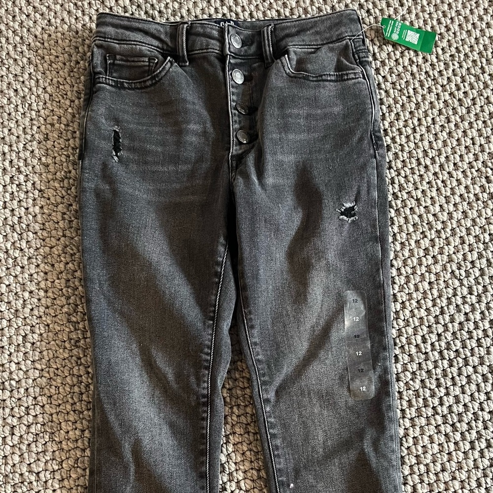 Black washed gap jeans for girls size 12
